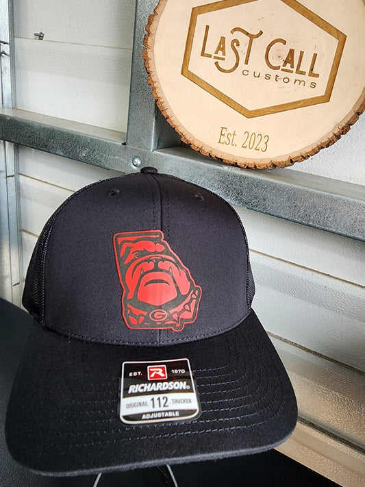 GA Bulldawg in state of GA hat